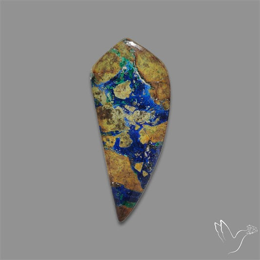 Azurite in Matrix Cabochon