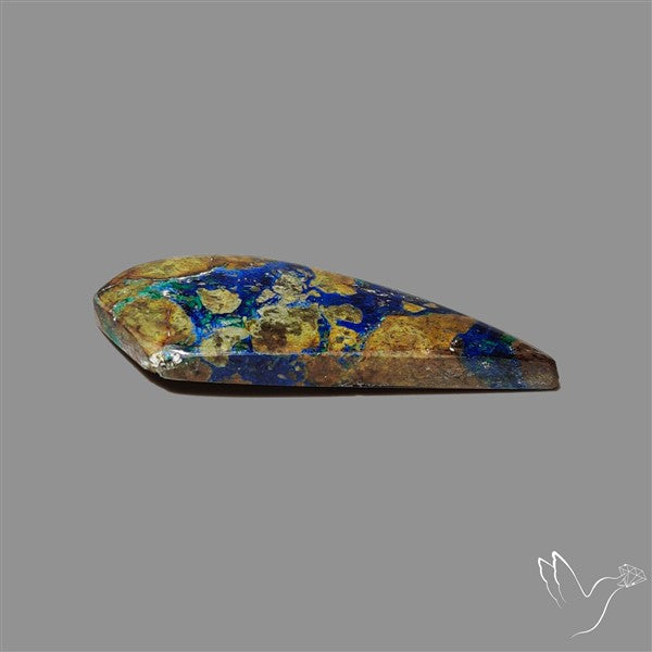Azurite in Matrix Cabochon