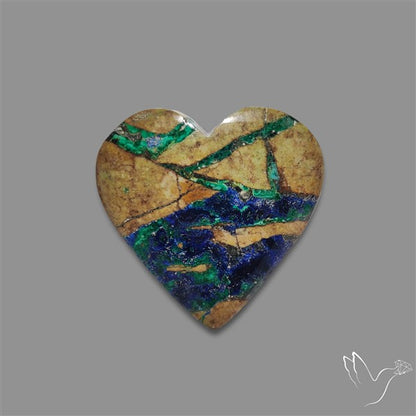 Azurite in Matrix Cabochon