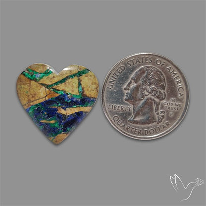 Azurite in Matrix Cabochon