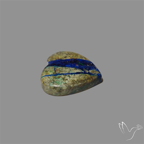 Azurite in Matrix Cabochon