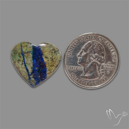 Azurite in Matrix Cabochon