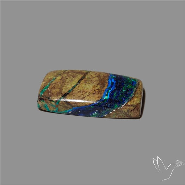 Azurite in Matrix Cabochon