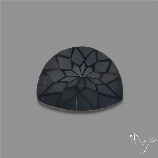 Black Spinel Precision Cut Handcarved