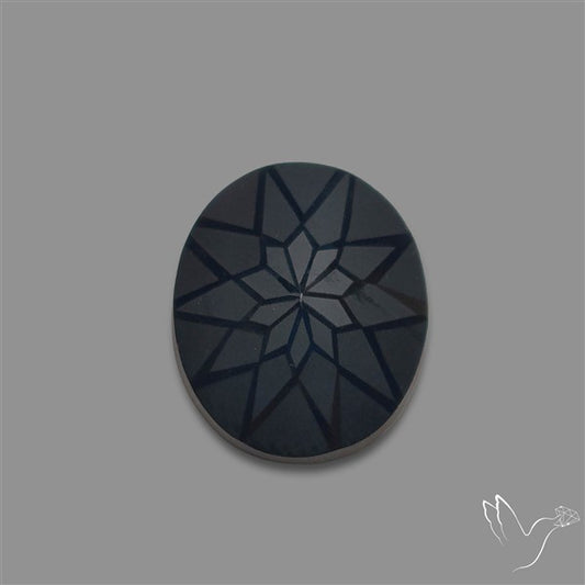 Black Spinel Precision Cut Handcarved