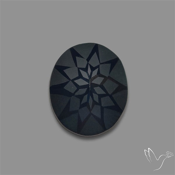 Black Spinel Precision Cut Handcarved