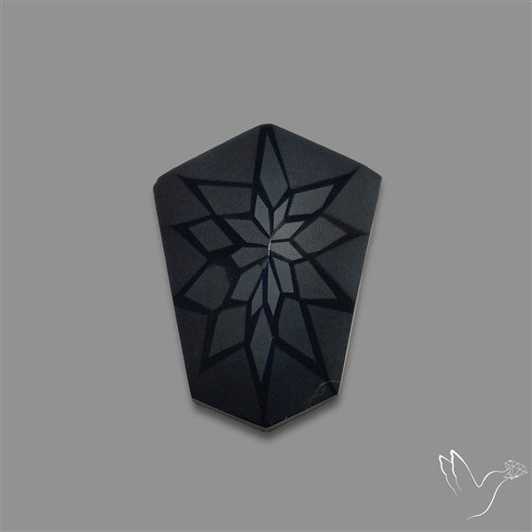 Black Spinel Precision Cut Handcarved