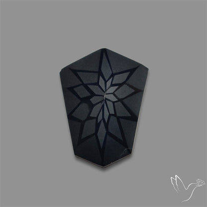 Black Spinel Precision Cut Handcarved