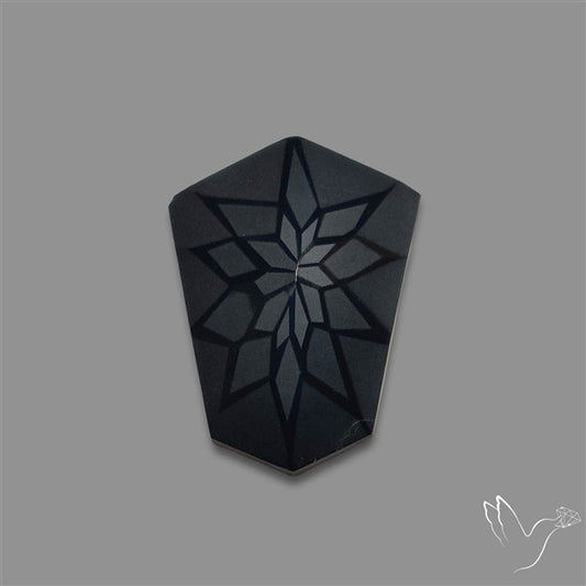Black Spinel Precision Cut Handcarved
