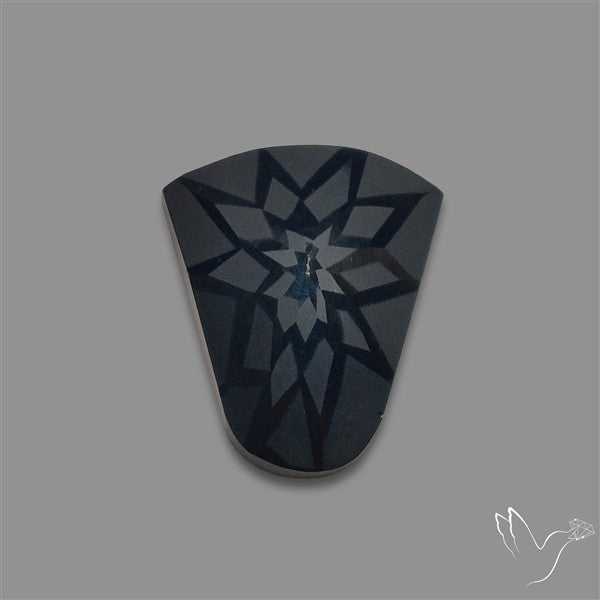 Black Spinel Precision Cut Handcarved
