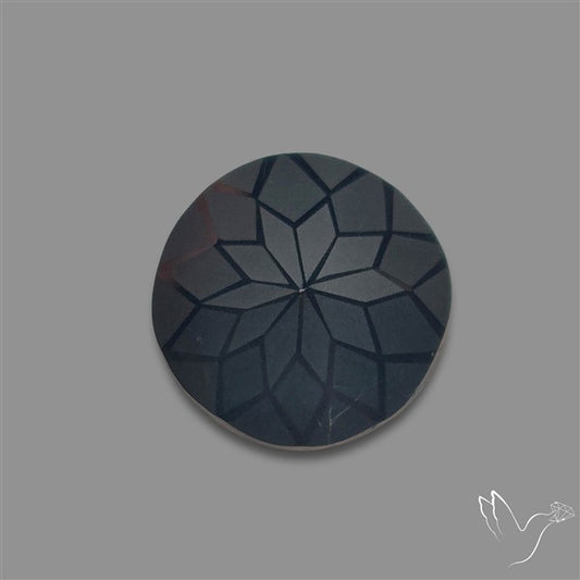 Black Spinel Precision Cut Handcarved