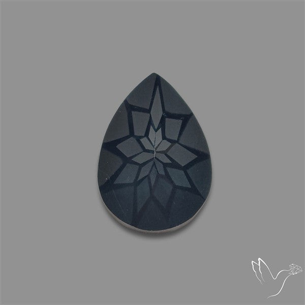 Black Spinel Precision Cut Handcarved
