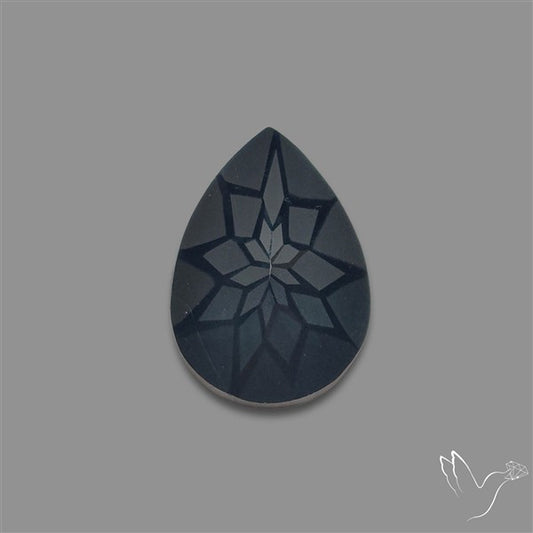 Black Spinel Precision Cut Handcarved