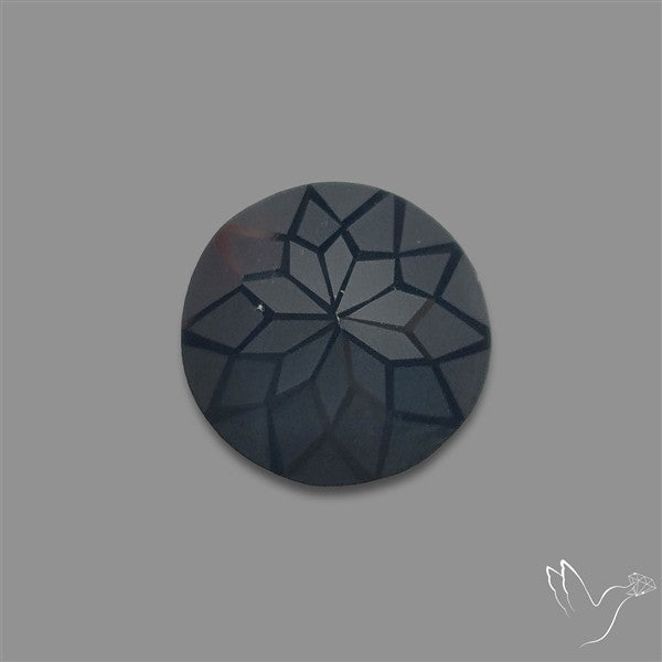 Black Spinel Precision Cut Handcarved