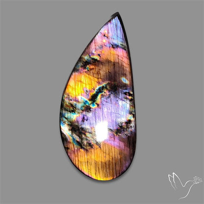 Purple Finland Spectrolite Cabochon