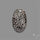 Stingray Black Fossil Coral Cabochon