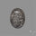 Stingray Black Fossil Coral Cabochon