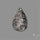 Stingray Black Fossil Coral Cabochon