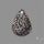 Stingray Black Fossil Coral Cabochon