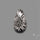 Stingray Black Fossil Coral Cabochon