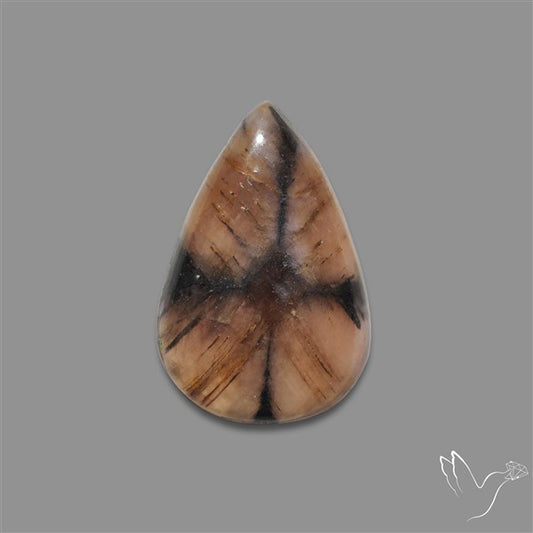 Chiastolite Cross Stone Cabochon