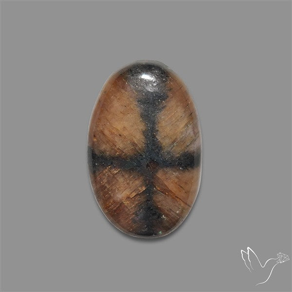 Chiastolite Cross Stone Cabochon
