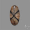 Chiastolite Cross Stone Cabochon