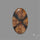 Chiastolite Cross Stone Cabochon