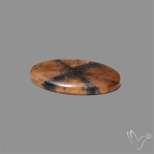 Chiastolite Cross Stone Cabochon