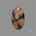 Chiastolite Cross Stone Cabochon