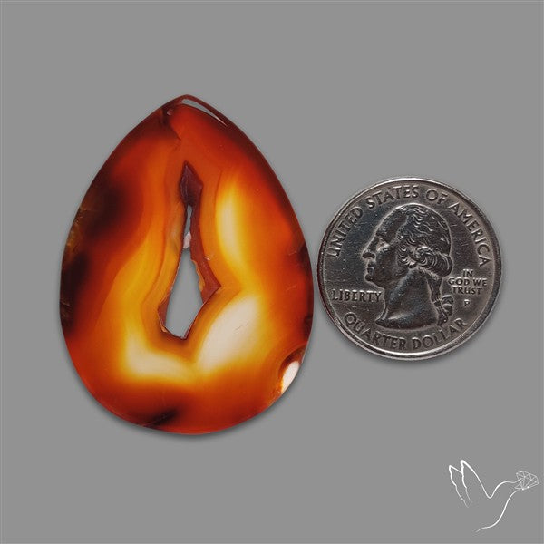 Gemmy Montana Agate Flat Slice Cabochon