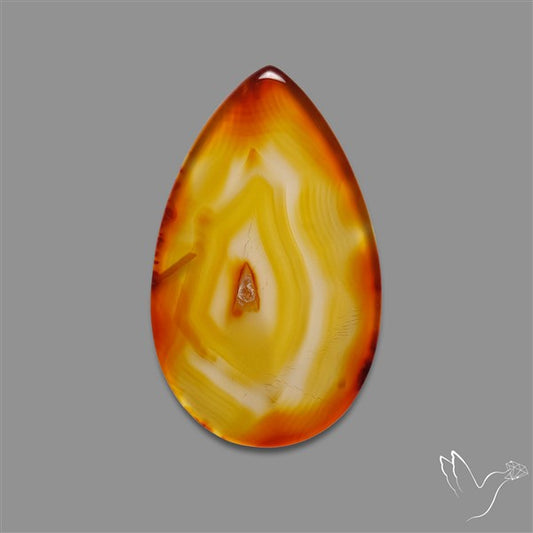 Gemmy Montana Agate Flat Slice Cabochon