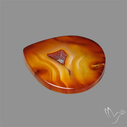 Gemmy Montana Agate Flat Slice Cabochon