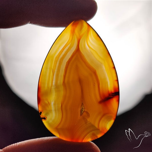 Gemmy Montana Agate Flat Slice Cabochon