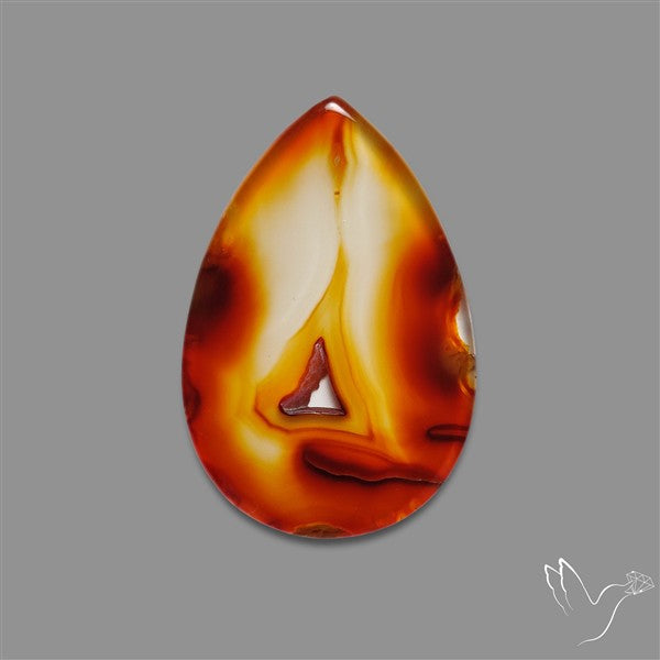 Gemmy Montana Agate Flat Slice Cabochon