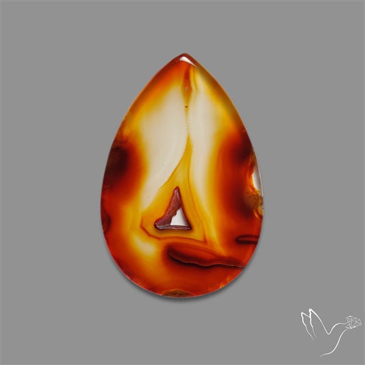 Gemmy Montana Agate Flat Slice Cabochon