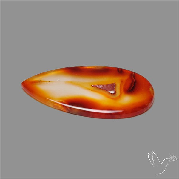 Gemmy Montana Agate Flat Slice Cabochon