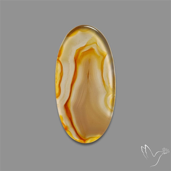 Gemmy Montana Agate Flat Slice Cabochon