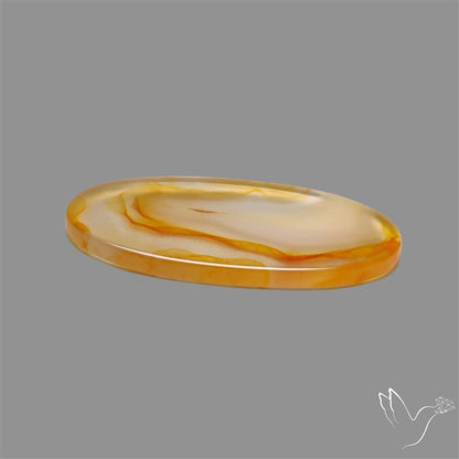 Gemmy Montana Agate Flat Slice Cabochon