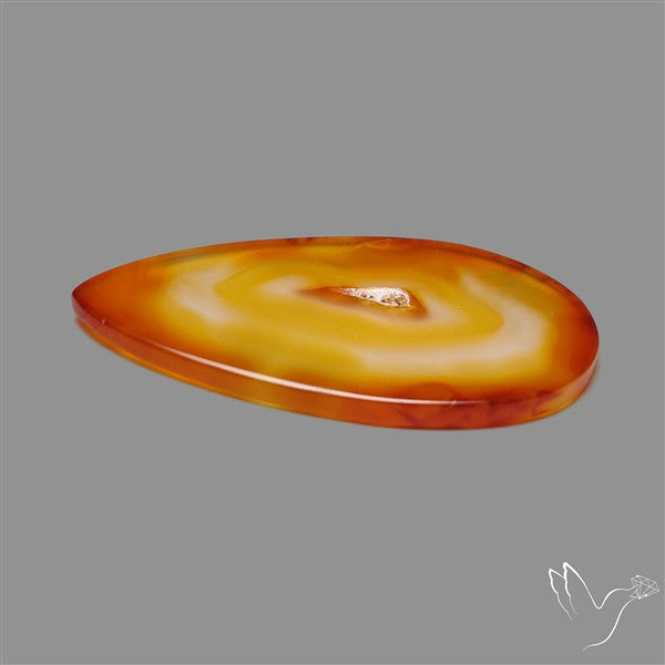 Gemmy Montana Agate Flat Slice Cabochon