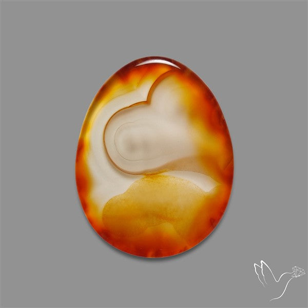 Gemmy Montana Agate Flat Slice Cabochon