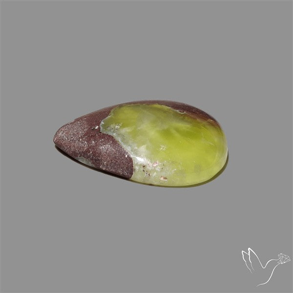 Bi-Colour Australian Prehnite Cabochon