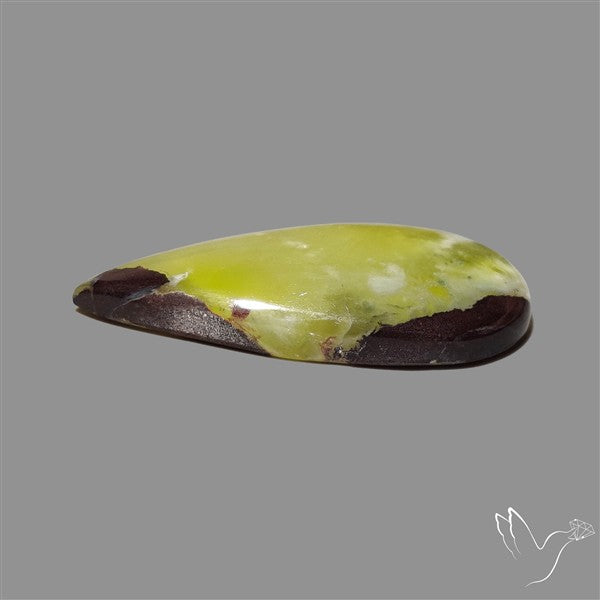 Bi-Colour Australian Prehnite Cabochon