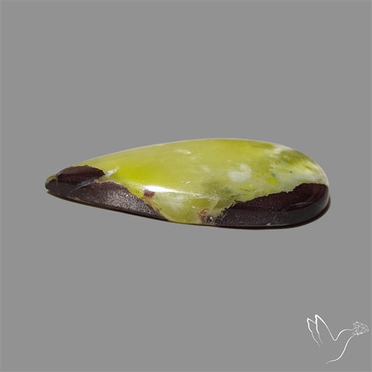 Bi-Colour Australian Prehnite Cabochon