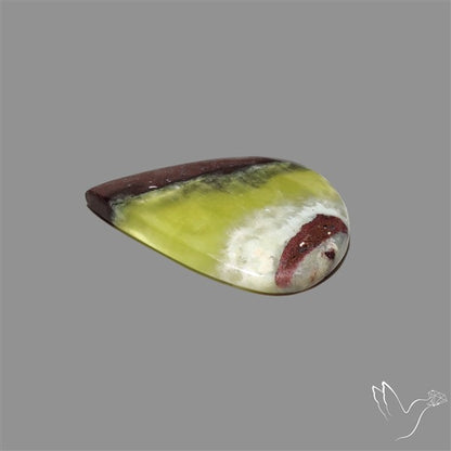 Bi-Colour Australian Prehnite Cabochon