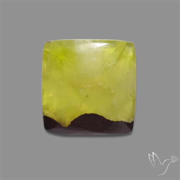 Bi-Colour Australian Prehnite Cabochon