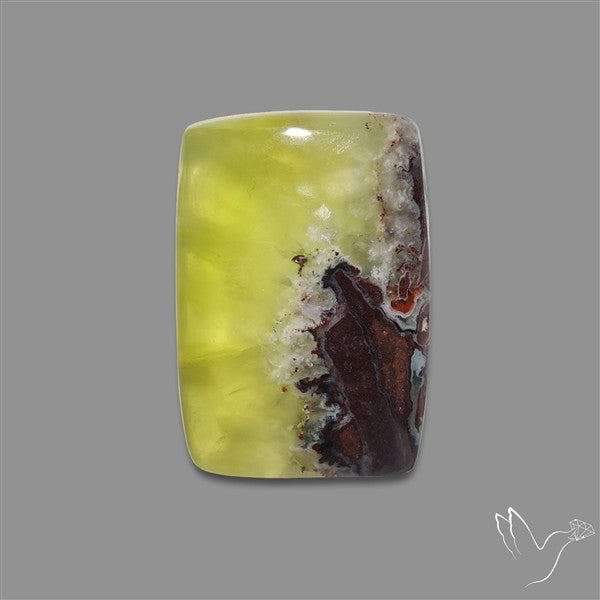 Bi-Colour Australian Prehnite Cabochon