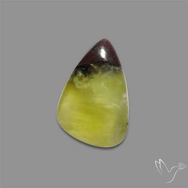 Bi-Colour Australian Prehnite Cabochon