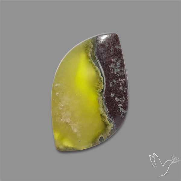 Bi-Colour Australian Prehnite Cabochon