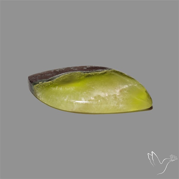 Bi-Colour Australian Prehnite Cabochon